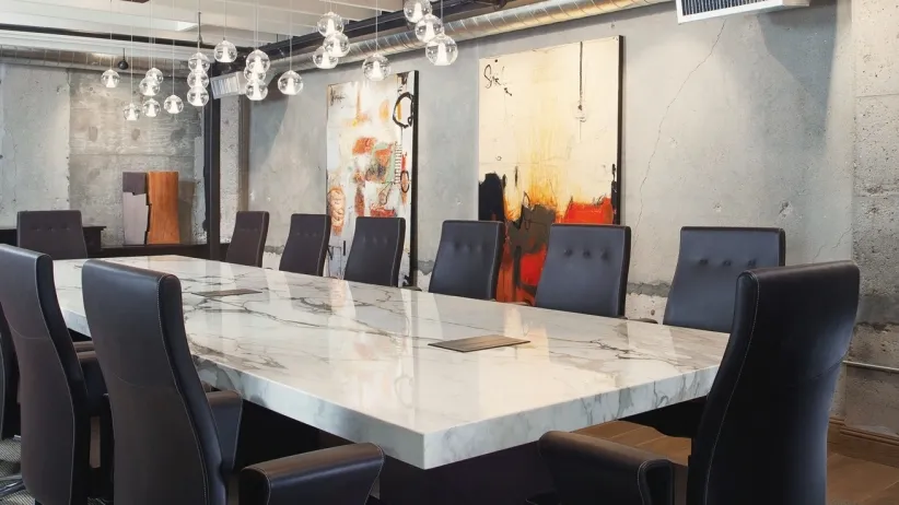 Meeting table and working environment